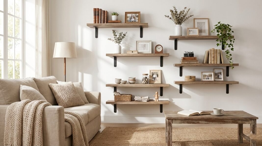 WOPITUES Wood Floating Shelves