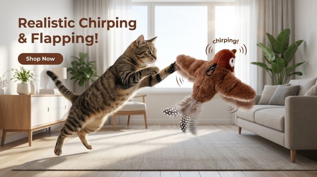 Why the Upgraded Interactive Chirping Bird Cat Toy Is a Must-Have for Indoor Cats https://amzn.to/4e4b36z