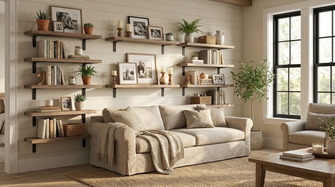 wopitues wood floating shelves set of 6 review